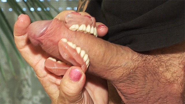 toothless blowbang with 74 years old Step mom