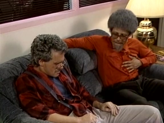 Hot 80's porn honey enjoys a 3some