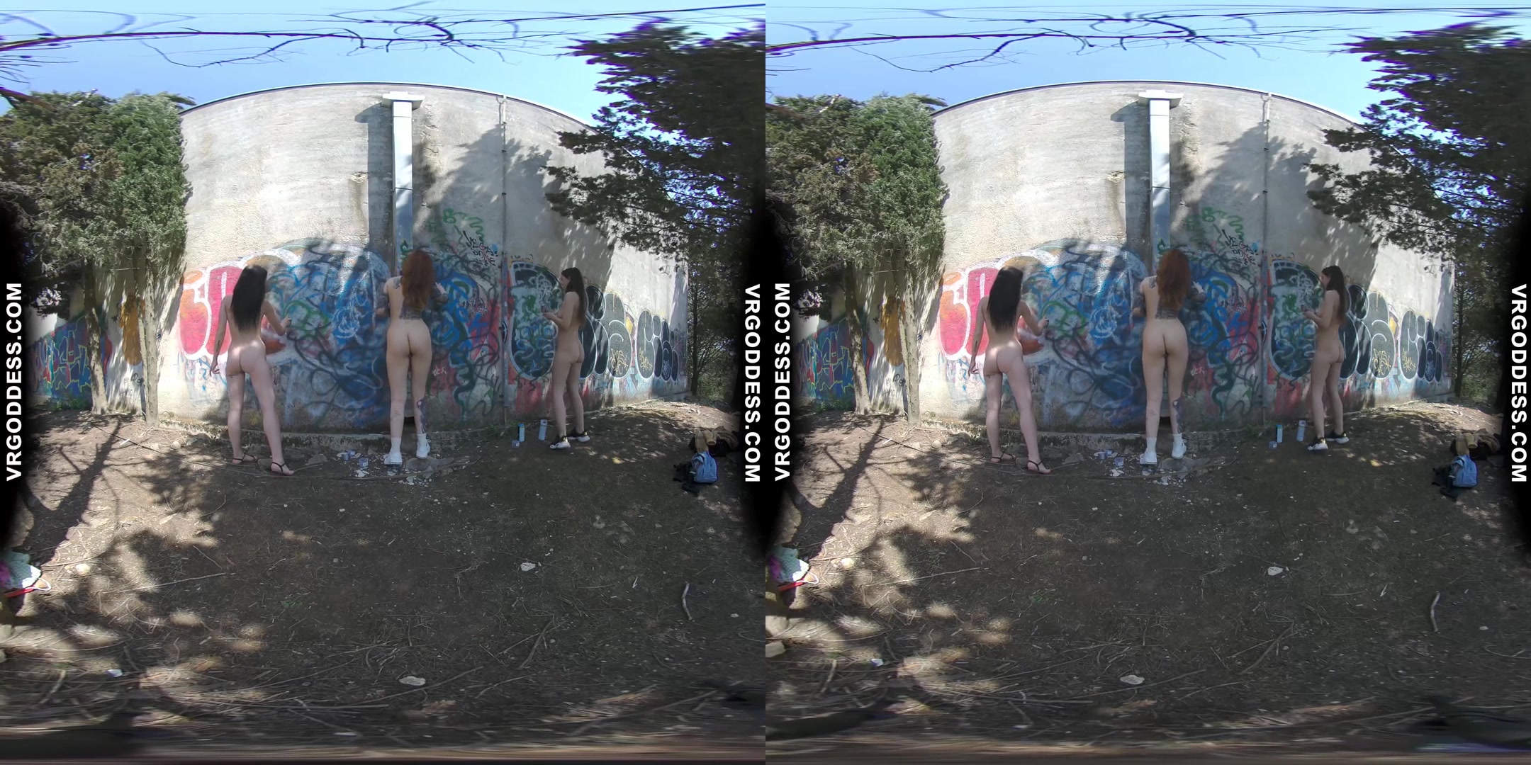 On Vacation With Matty Cheri Rebeka Ruby Nude In Public Painting Graffiti And Dancing