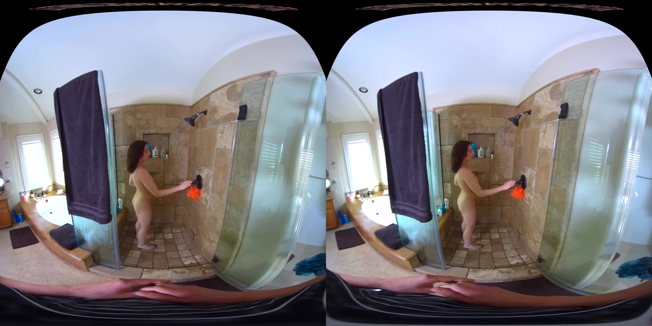 Sneaky Bathroom Sex - Virtual Girlfriend in the Shower