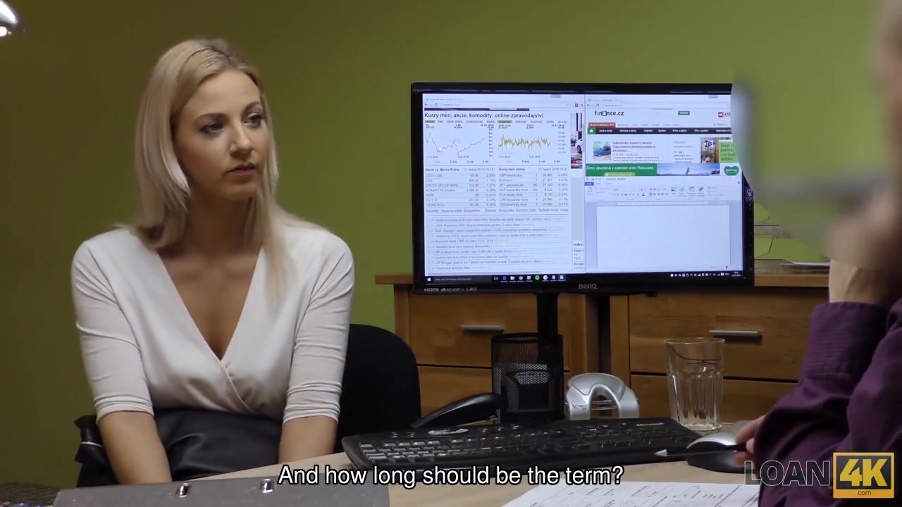 LOAN4K. Young slut has no money but her sexuality saves her again