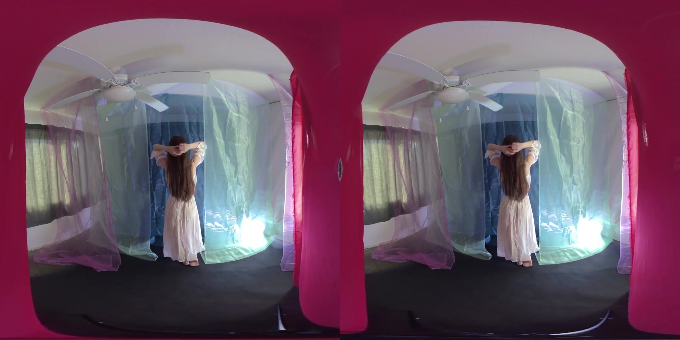 Curtains - Emily Bloom in a Solo Tease - SexLikeReal