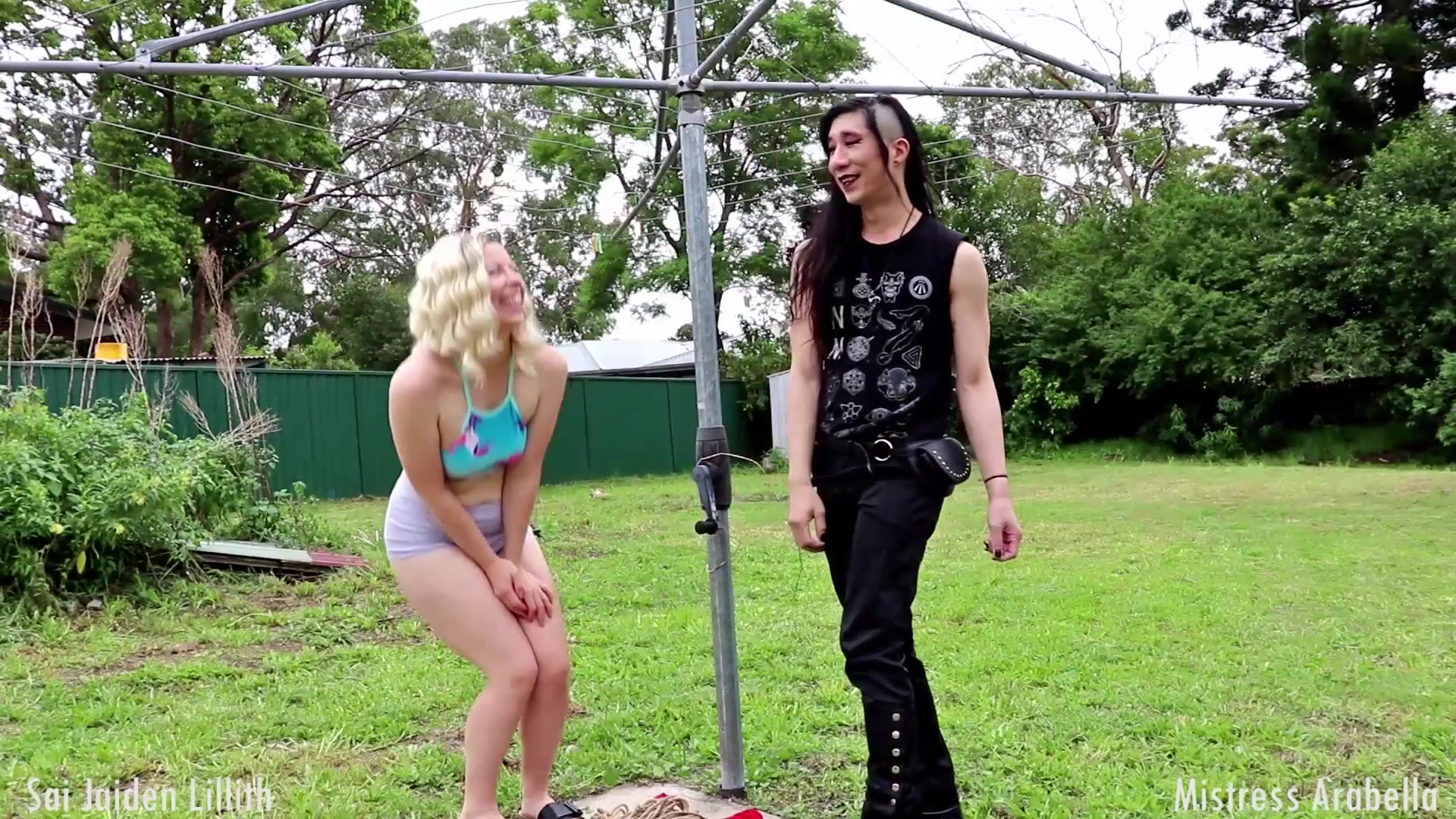 Backyard Bondage - With Mistress Arabella