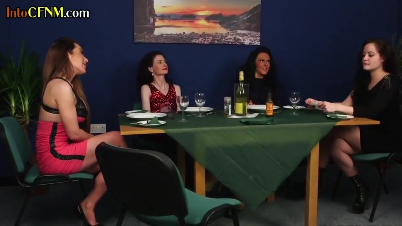 British Femdom Group Blowing Lucky Dudes Dick