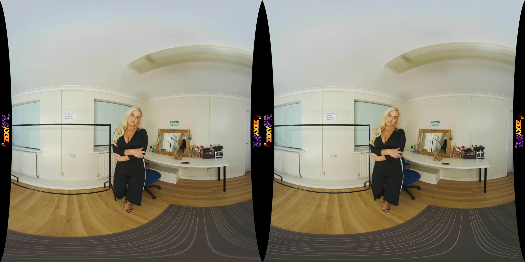 Reflections - Big Tit Blonde Solo Tease - SexLikeReal