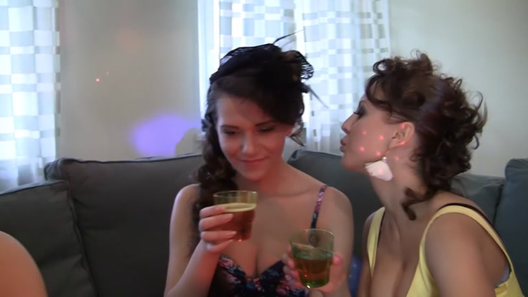 Cuties in hot underware stripping