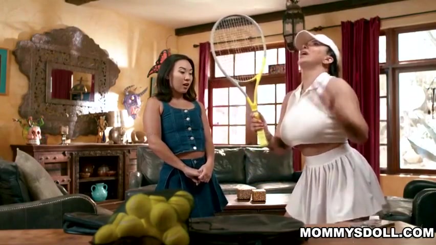 Kimmy Kimm, Romi Rain And Mi Ha In Stepmom And Stepadughters Off Court Smash