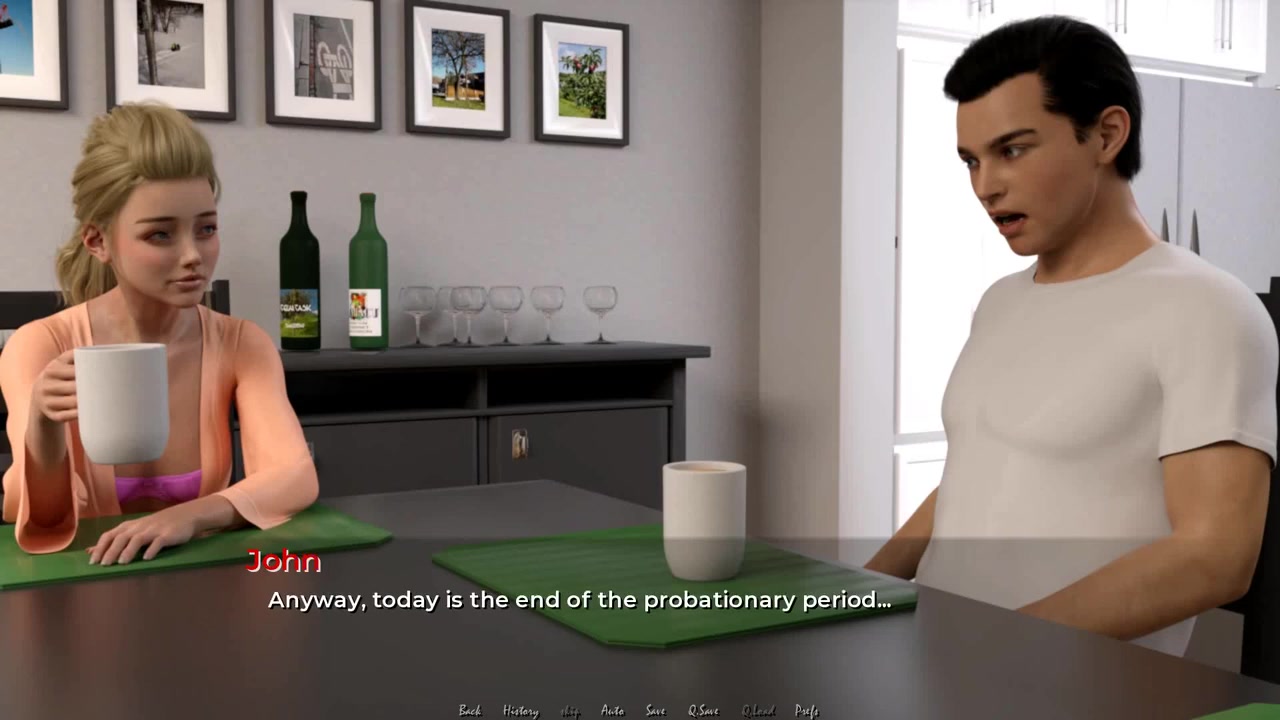 Moving Down Hubby And Wife At The Dinner Table Ep34
