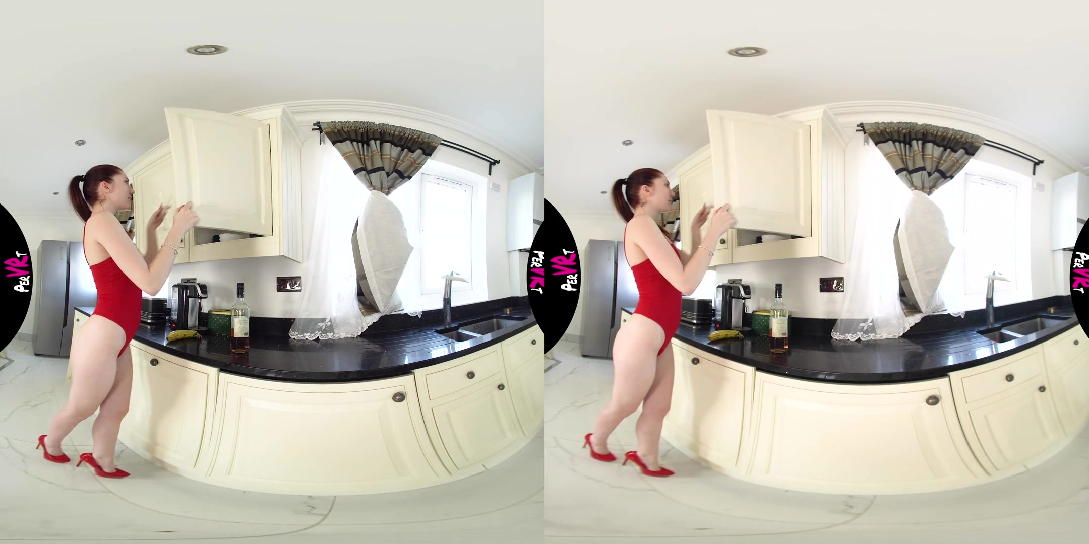Mia Evans in Having A Bottle Of Wine - perVRt