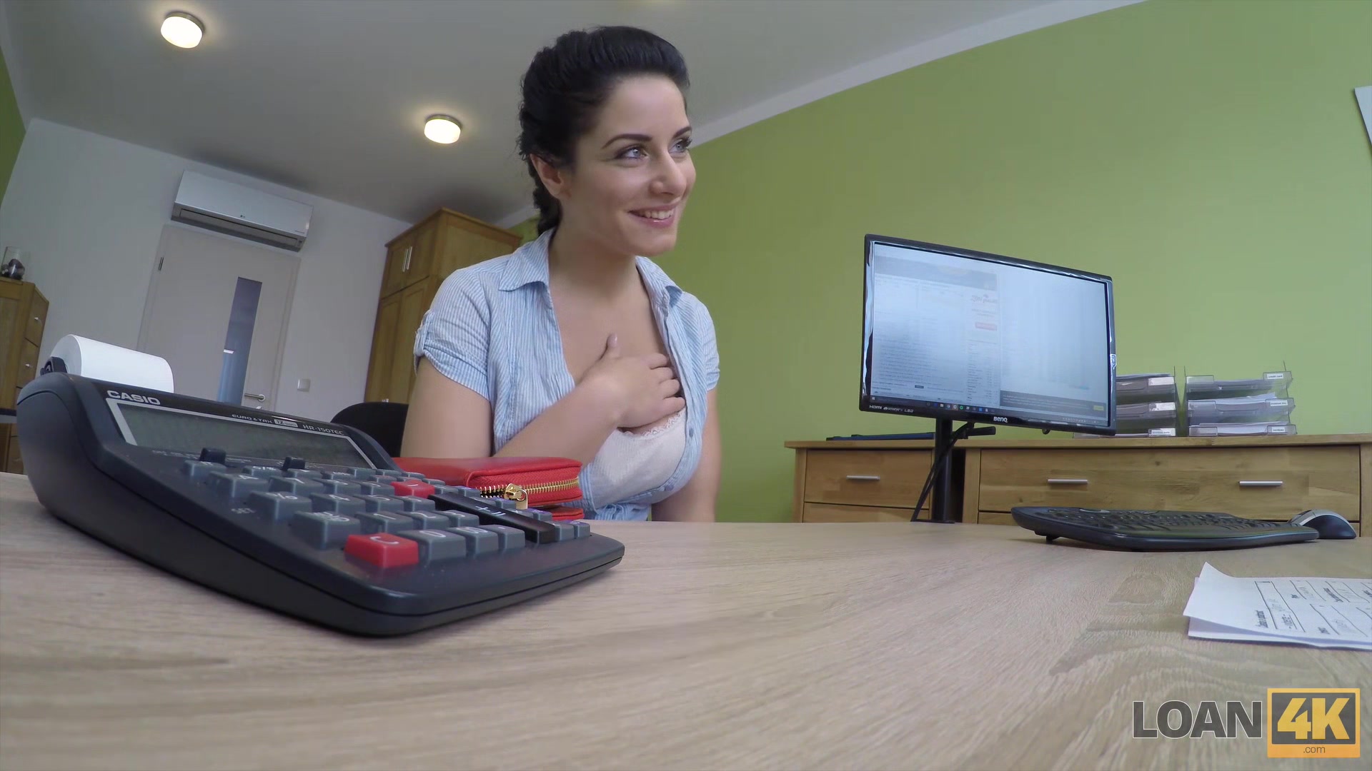 LOAN4K. Naughty bank executive fucks a busty girl who needs extra money