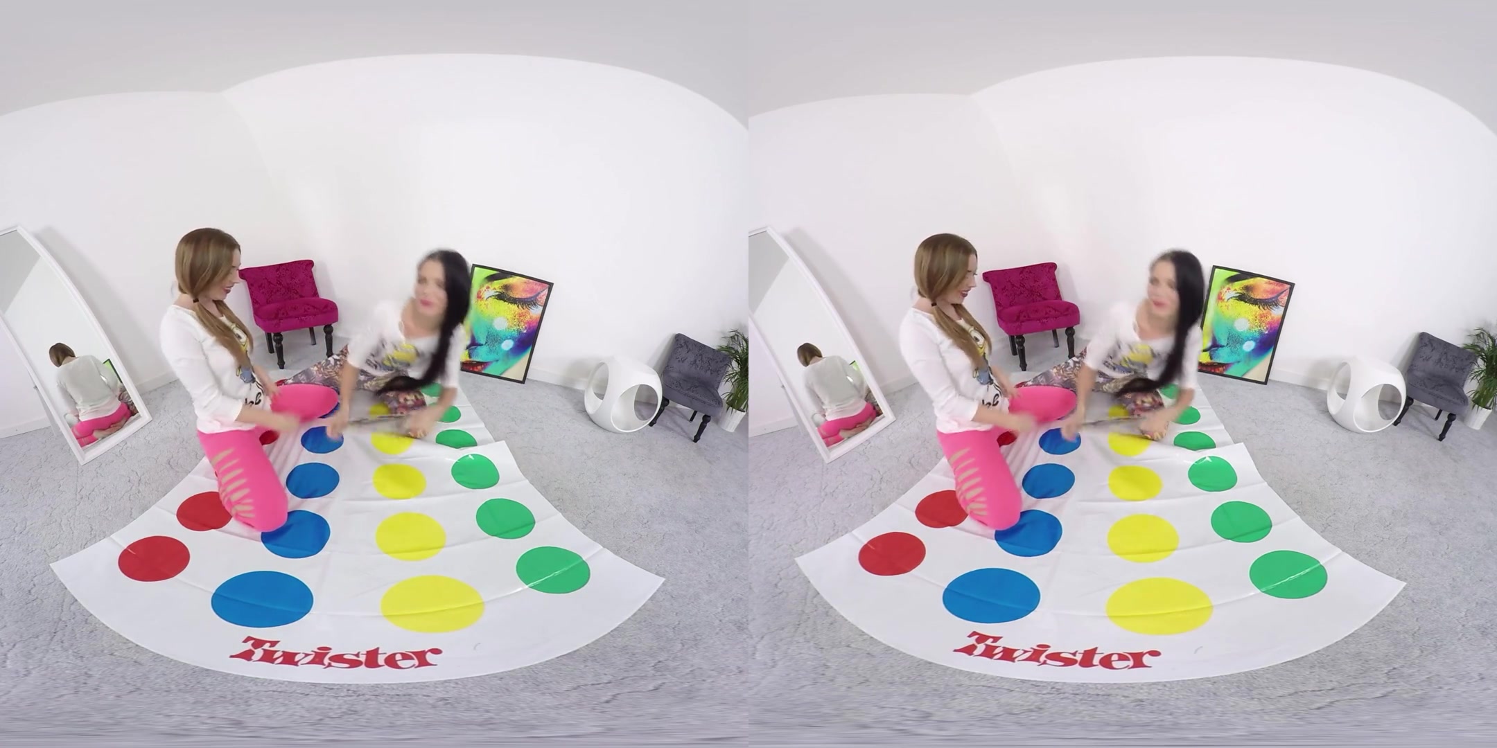 Sophie Luuna & Lavana Lou in Hotties Play Strip Twister - TmwVRNet