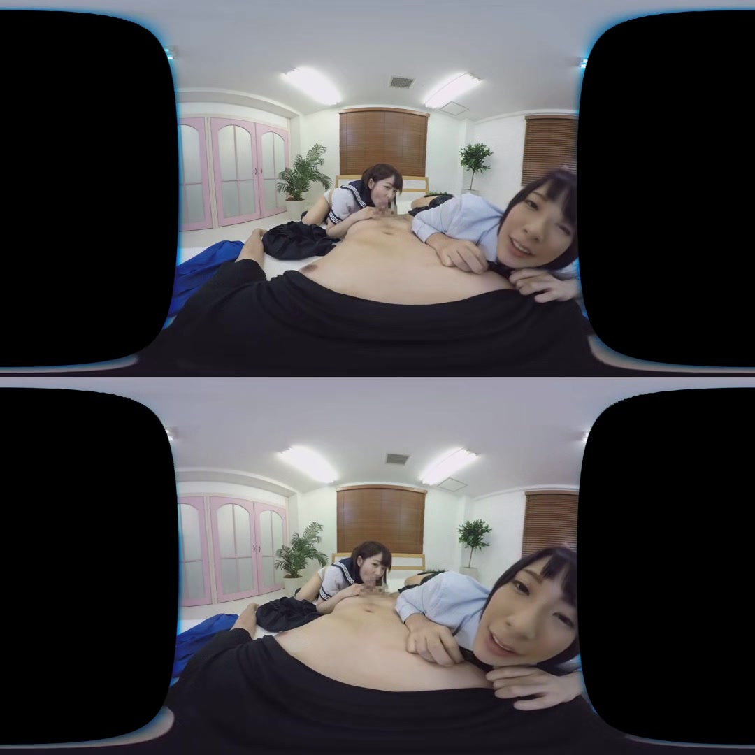 Schoolgirls' Virtual Health Lesson; Japanese Teen MFF Threesome