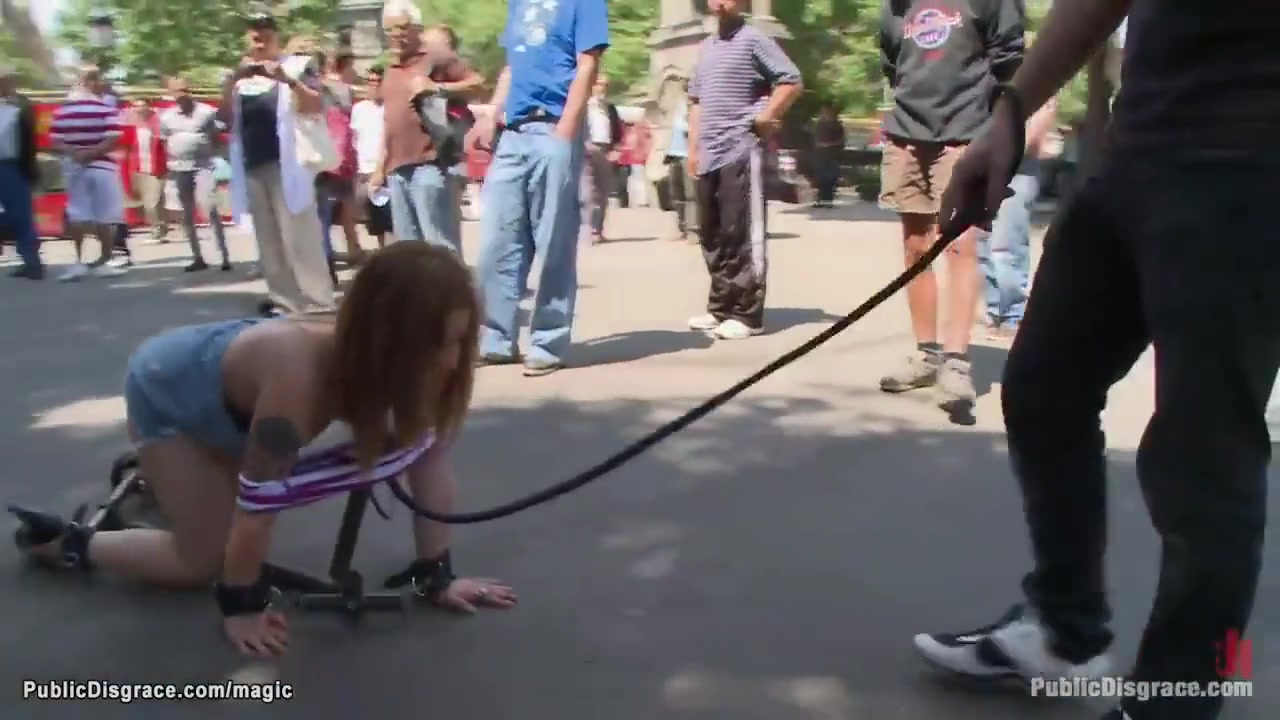 Bound Slave Disgraced In Public