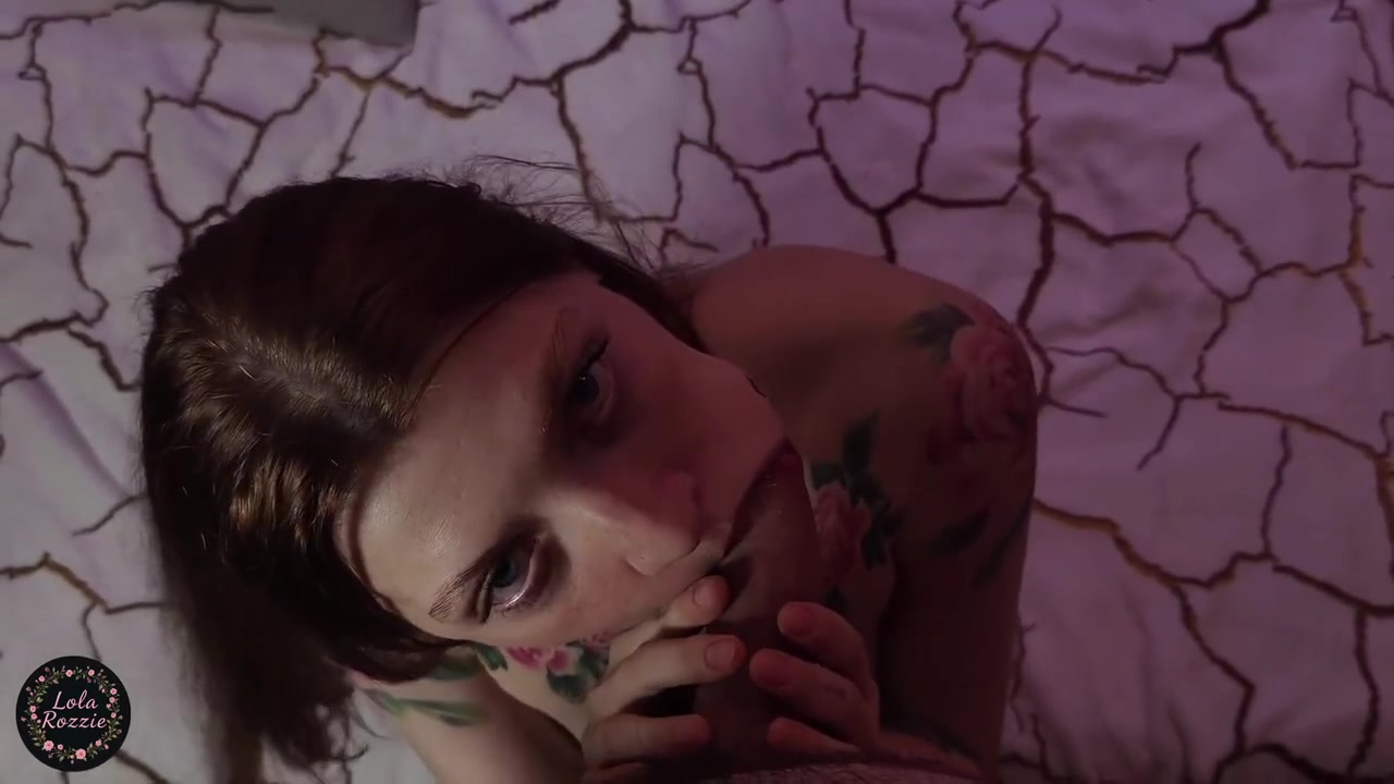 The Redhead Sucks Well And Gets Cum In Her Mouth And On Her Chest