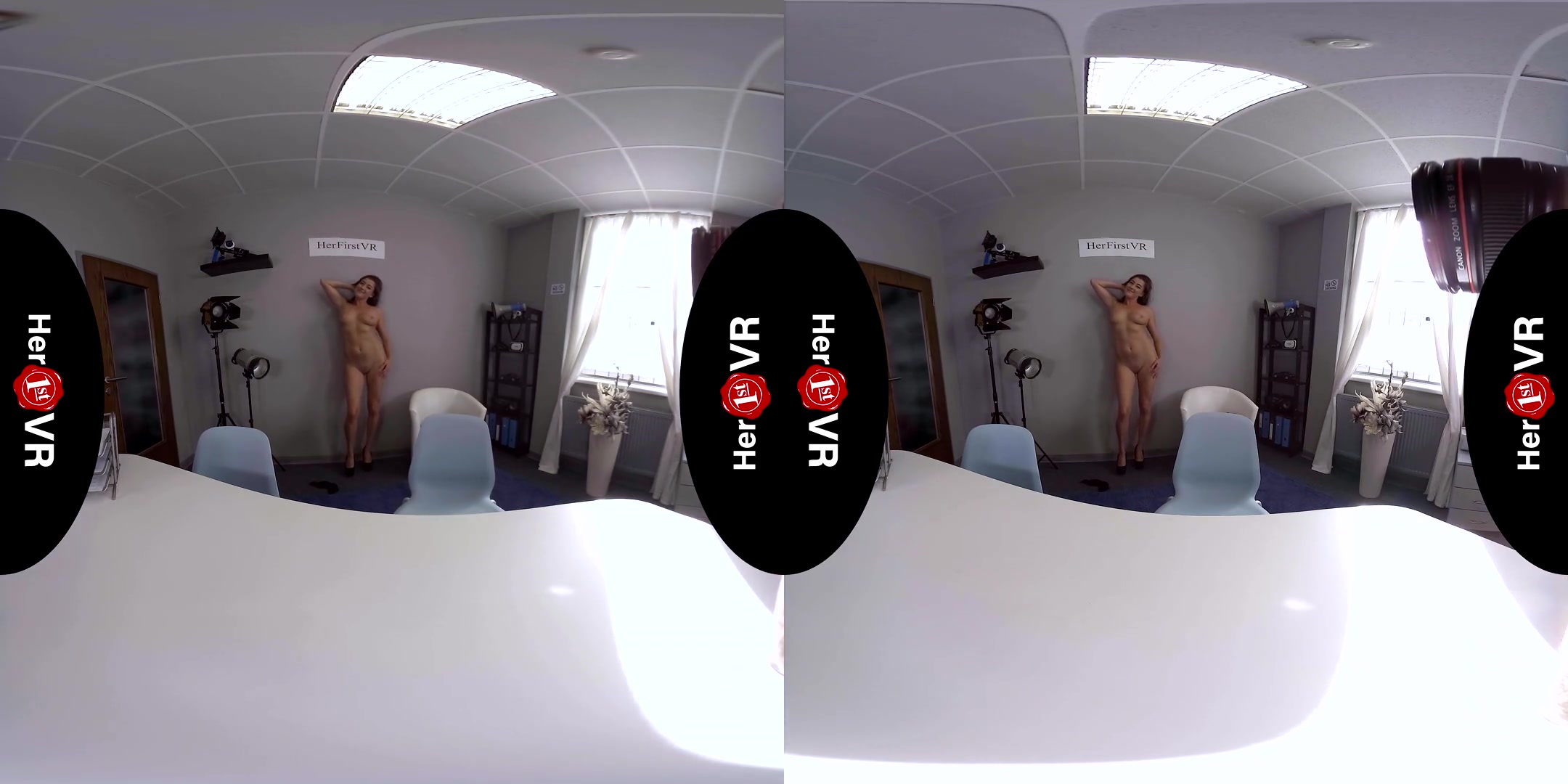 Tereza - First VR Casting; Beautiful Amateur with Blue Eyes