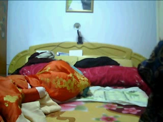 A man being please by his wife and their old maid