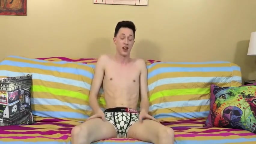 Twink Plays With His Long Dick & Red Dildo