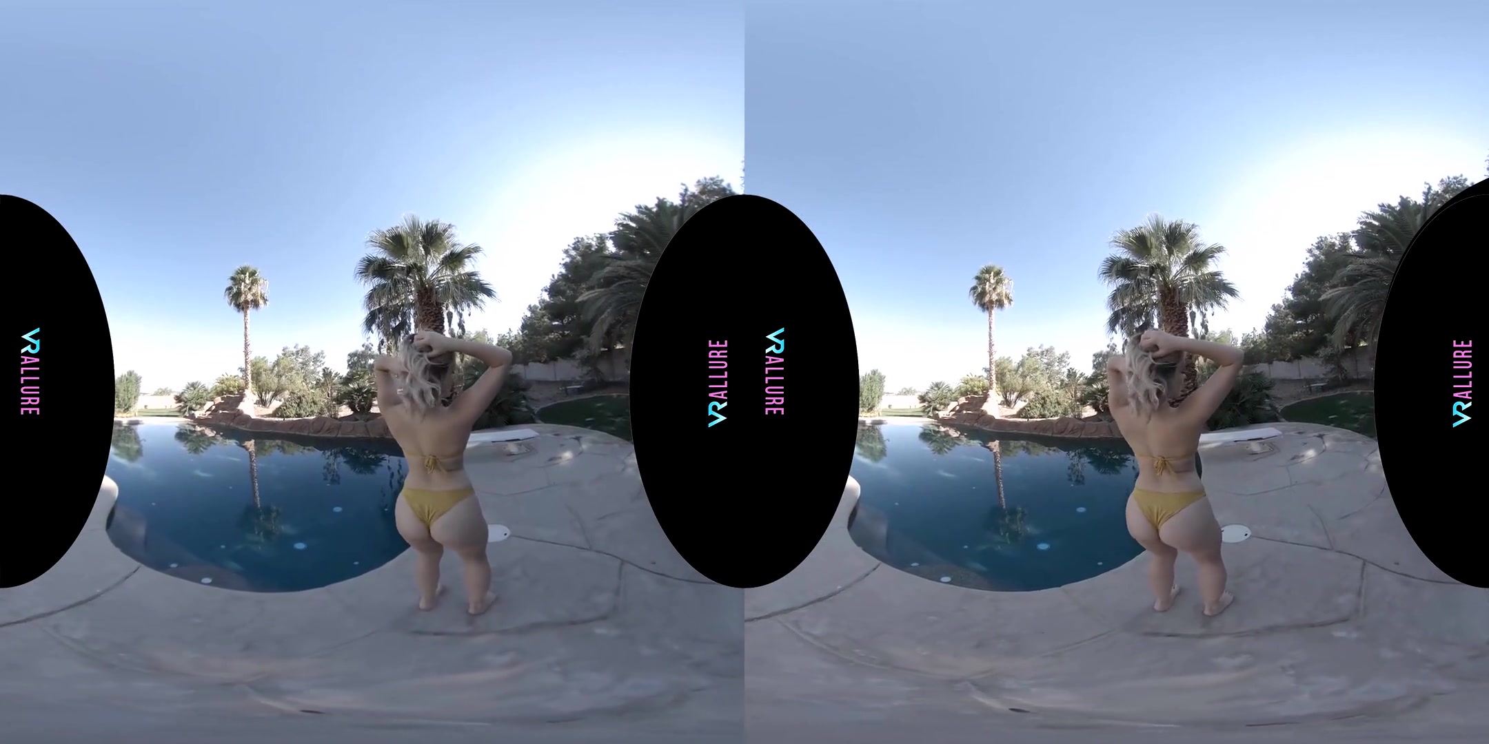 Come Dance With Me By The Pool! - Blonde Young Pornstar Solo