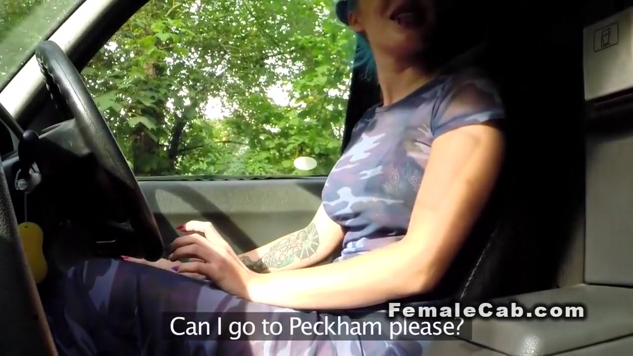 Inked Cab Driver Anal Fucked Interracial In