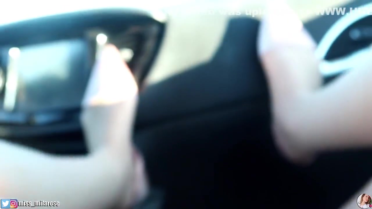 Pantyhose Car Masturbation With Shoe Play