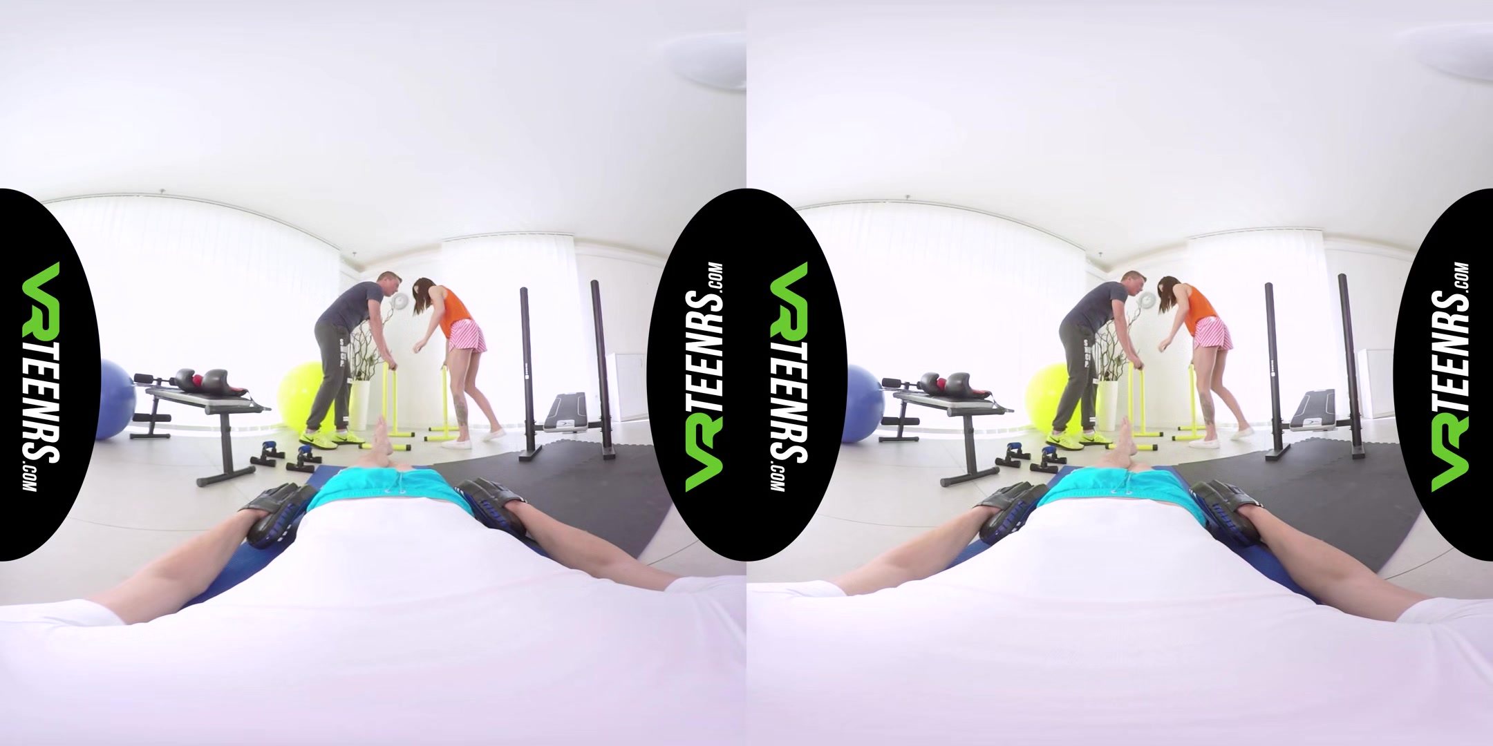 Vr Fitness Babe Fucked By 2 Dudes - Ffm Gym Threesome