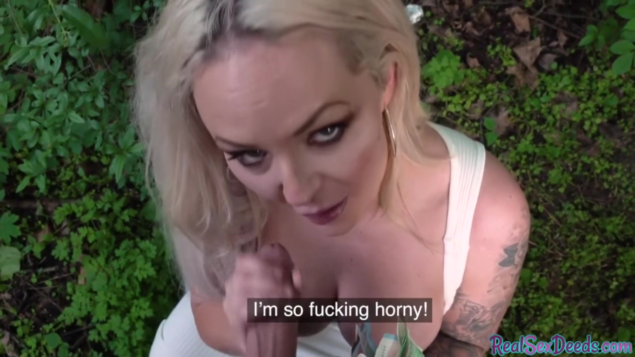 Public POV busty babe cuntfucked outdoor for good money