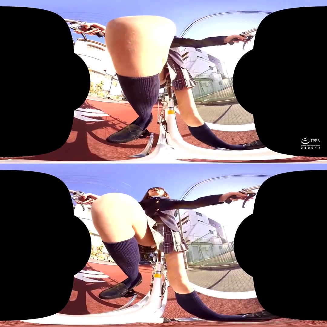 schoolgirls 18+ on Bicycles Upskirt VR 1 - PetersMAX