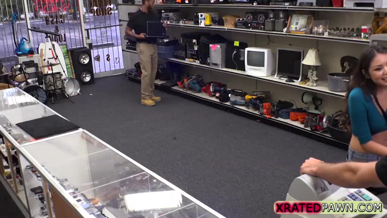Hard Pawnshop Action With Desperate Gun Seller