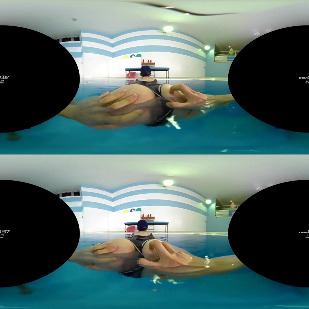 Underwater In VR! Become a Swim Instructor and Sexually Harass All the Swimmers you Want - Asian teen 18+ Poolside Hardcore