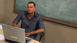 Hayden Chandler rides Luke Milans dick in class