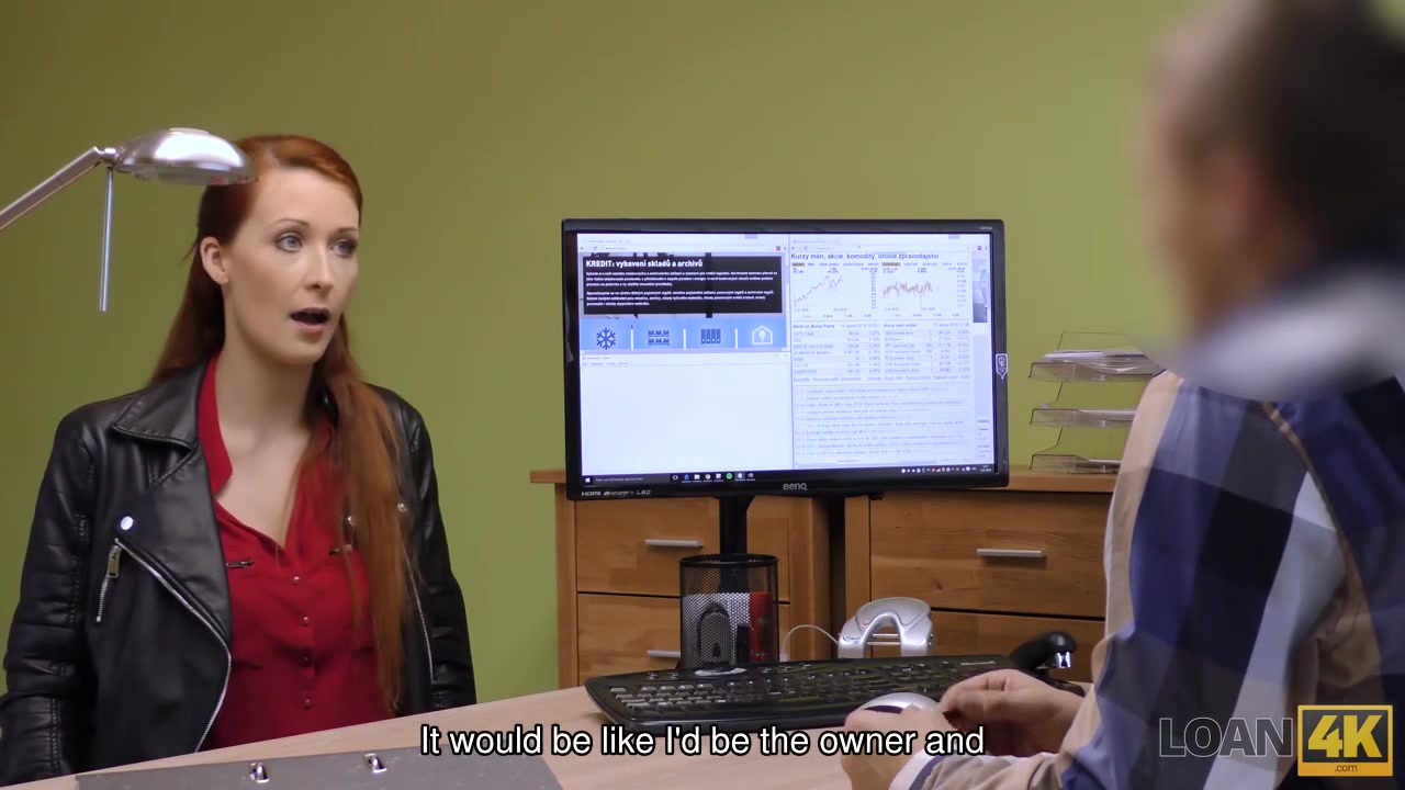 LOAN4K. Red-haired woman with impressive forms needs money