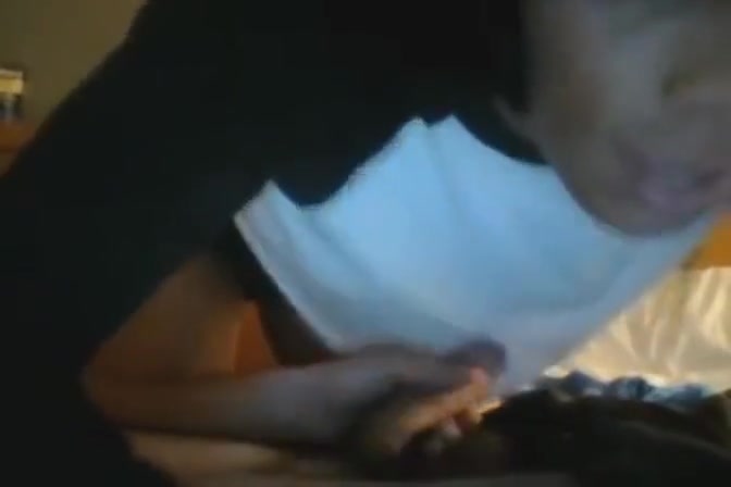 black ladyboy Spitting And engulfing A valuable 10-Pounder