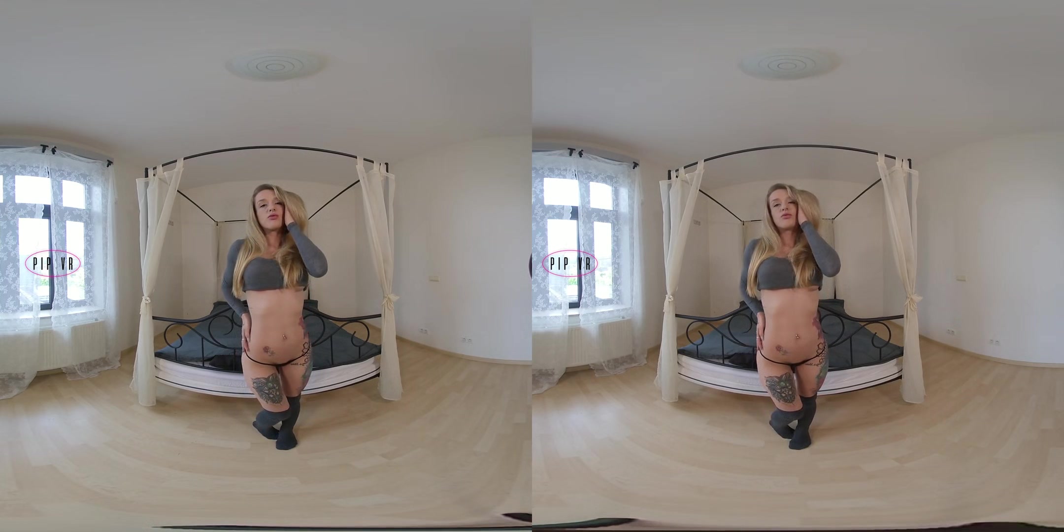 Danique Plays With Her Dildo - Big Tits Blonde Babe Solo Masturbation 3D Porn VR