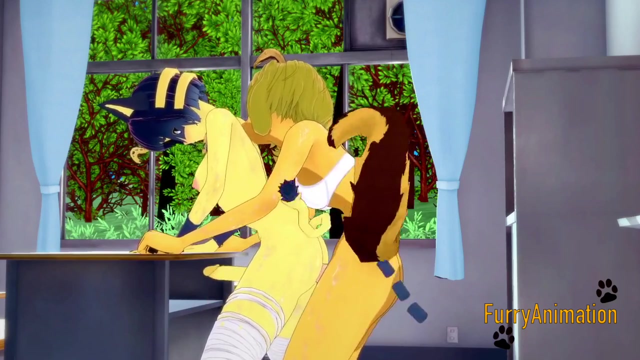 3d Hentai And Hentai 3d - Furry Dog Futanari Fucks Egypt Cat Futanari