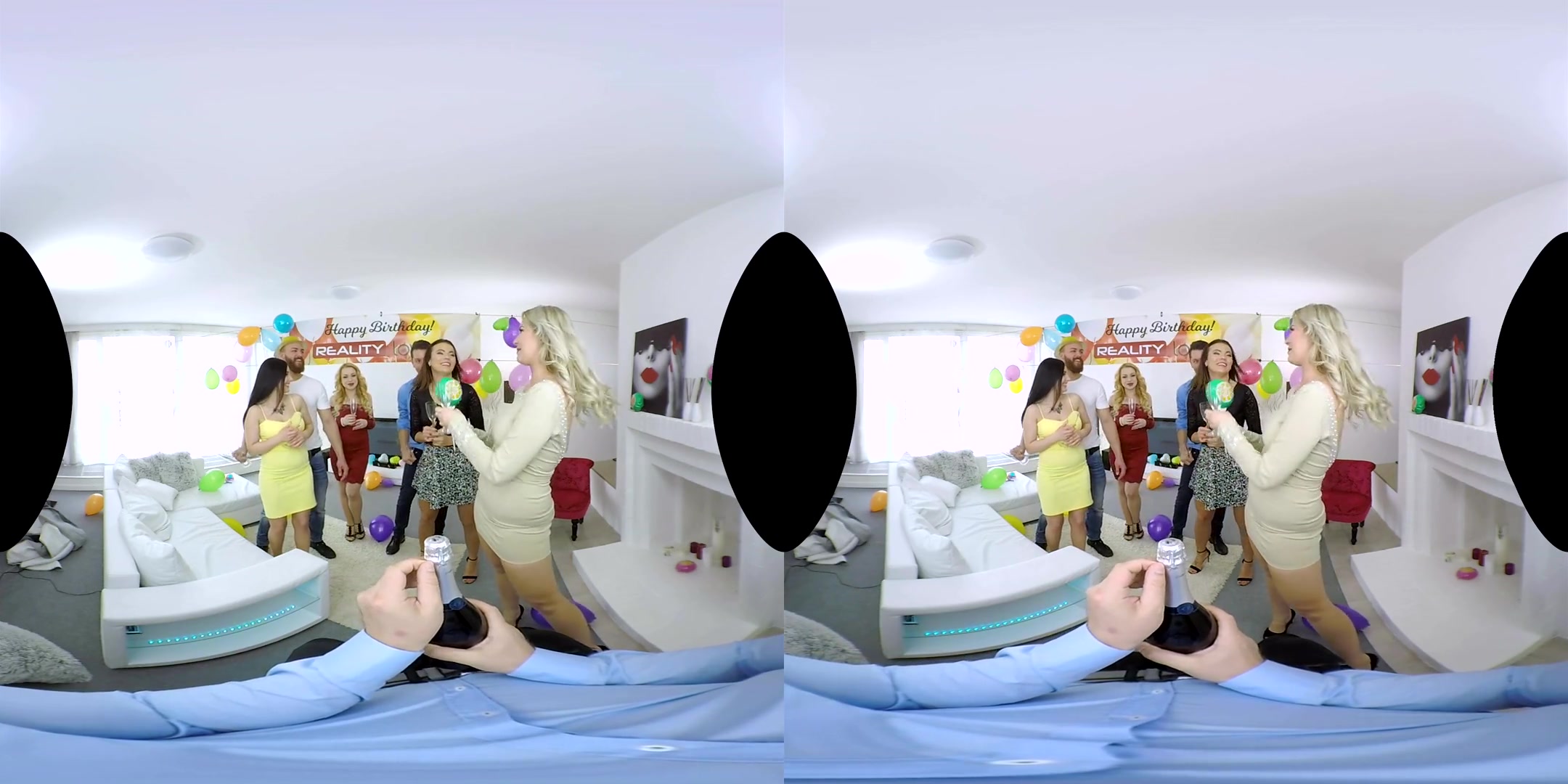 Nikky Dream & Vanessa Decker & Lucia Denvile & Rebeka Black in The Great Birthday Orgy - POV - RealityLovers