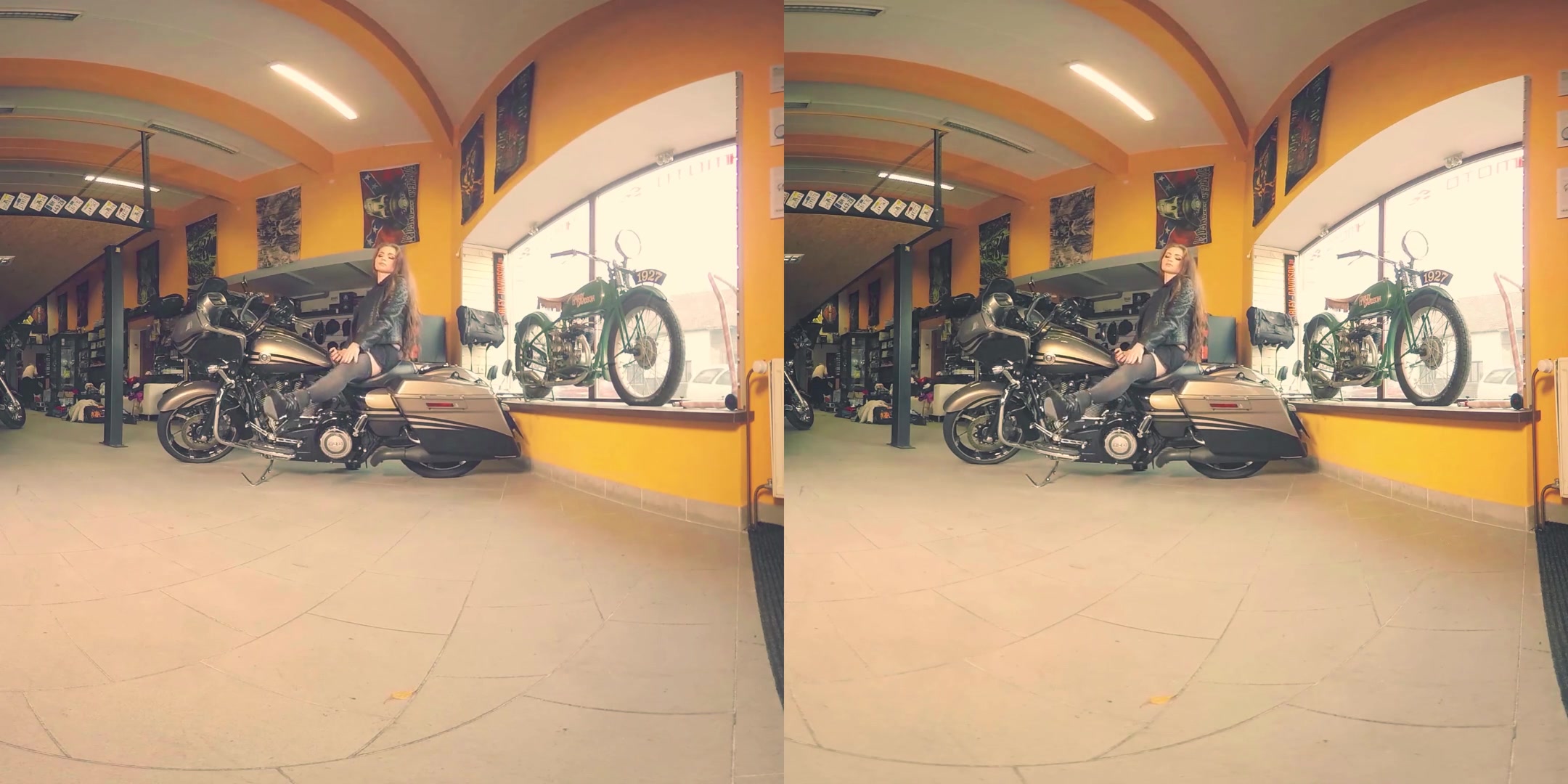 Lola 2 in Leggy Redhead Gets Naked on Her Bike - BravoModelsMedia