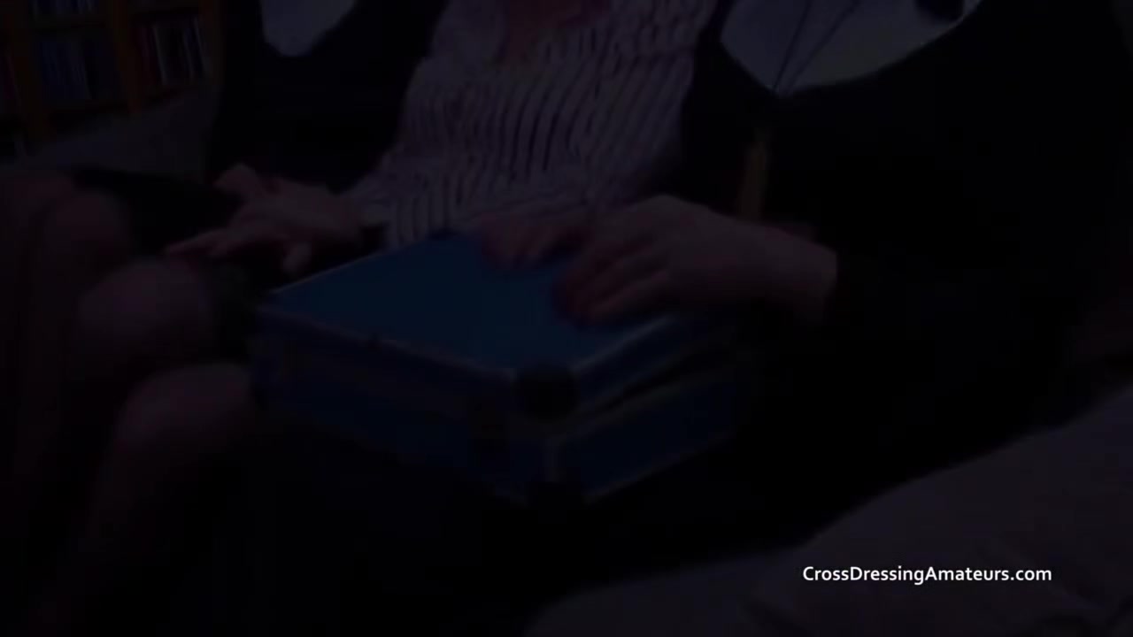 Older Crossdressers use Dildos on a Female