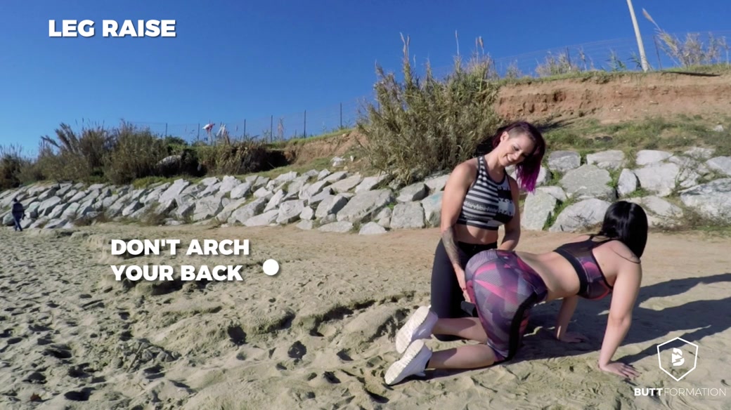 Carla Pons in Leg Raises - ButtFormation