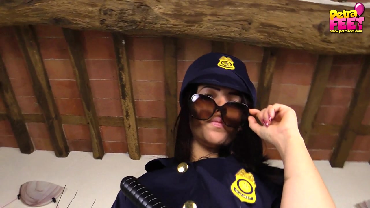 Super-hot Petra as a naughty police officer