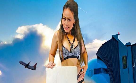 Princess Hola in Sizzling Hot Brunette Gets Naked in Front of a Plane - VRpussyVision