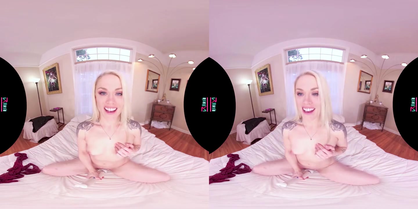 VRHUSH Ash Hollywood masturbates in POV VR