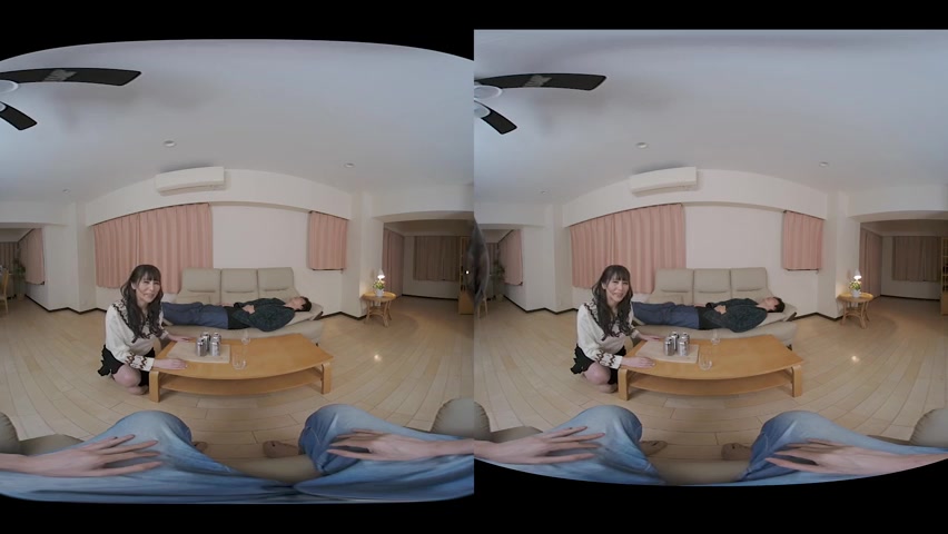 Maki Koizumi [VR] In Front Of Her Husband : I get weird when drink - Caribbeancom
