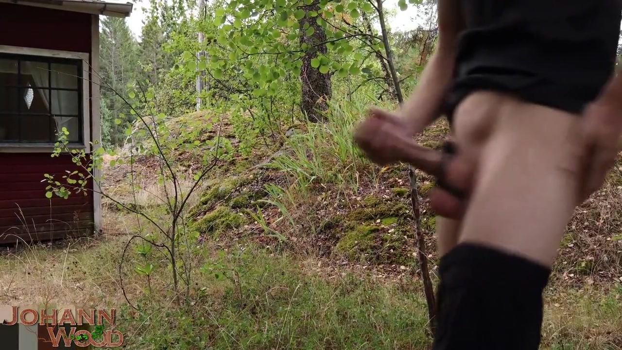 What If I Get Caught Playing Around Naked Outdoors?! Massive Cumshot! Risky Walk Around An Abandoned House!