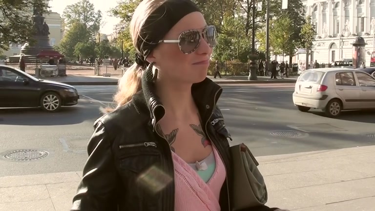 Real public sex with a stunning brunette