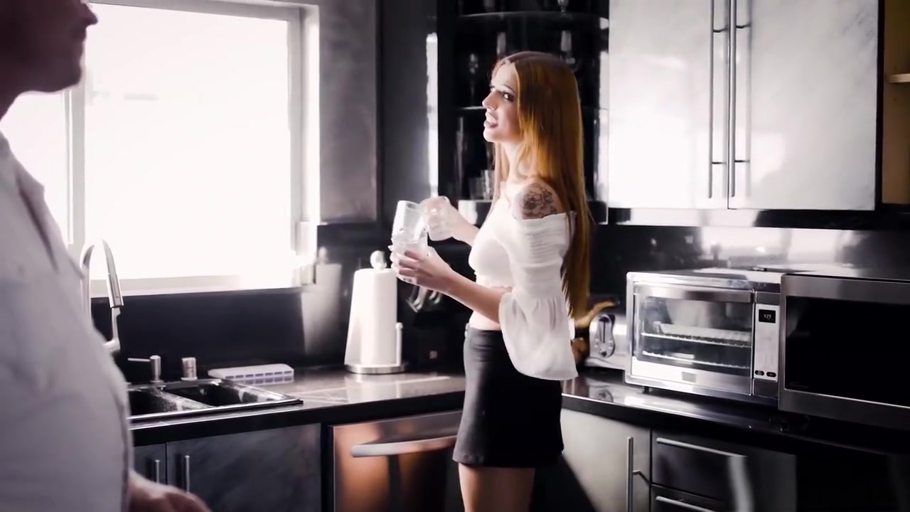 Sweet redhead teen 18+ sucks a dirty guys huge hard penis