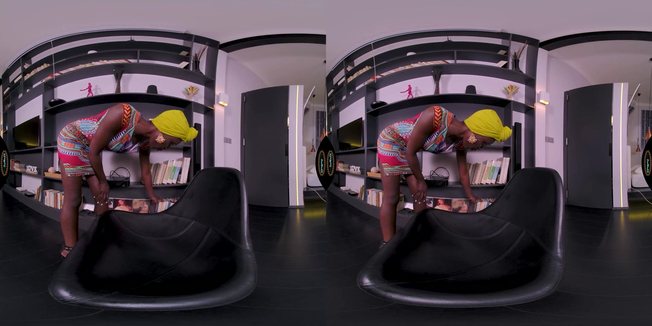 Nice Time In The Library - African Babe Solo Masturbation