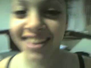 Beautiful Latina strip-dancing on camera for me