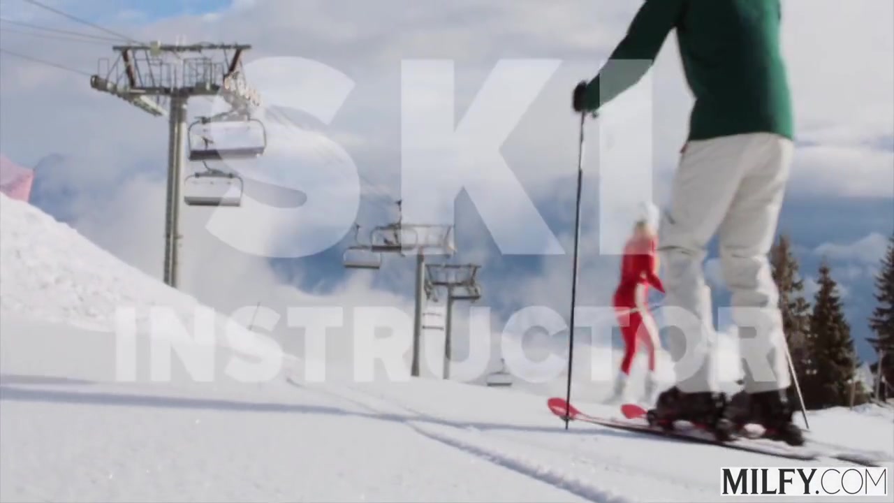 Ski Instructor Brandi Teaches Young Stud New Tricks 12 Min
