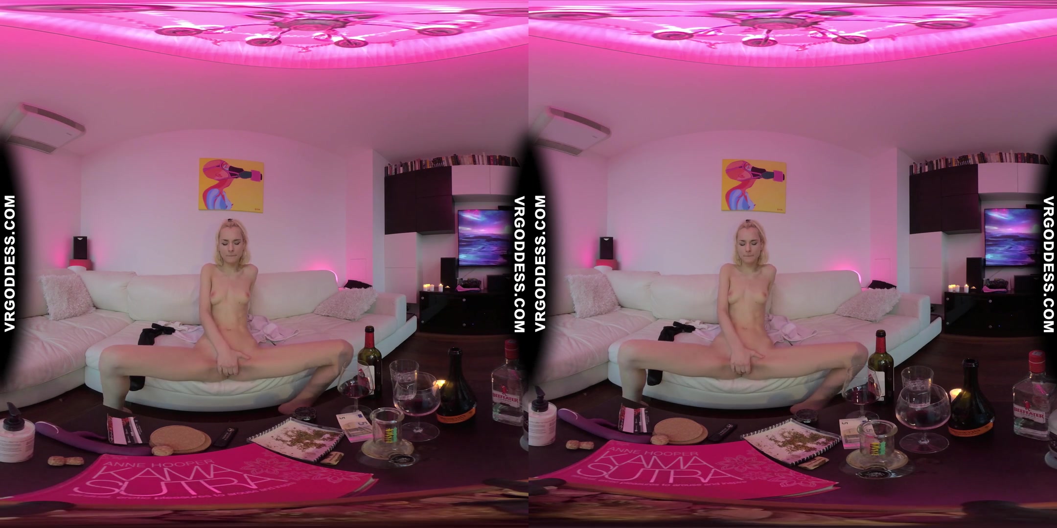 Synthwave Aesthetic Pink Teen Poppy Smoking Bong Sensual Teasing Pleasing Herself Real Female Orgasm