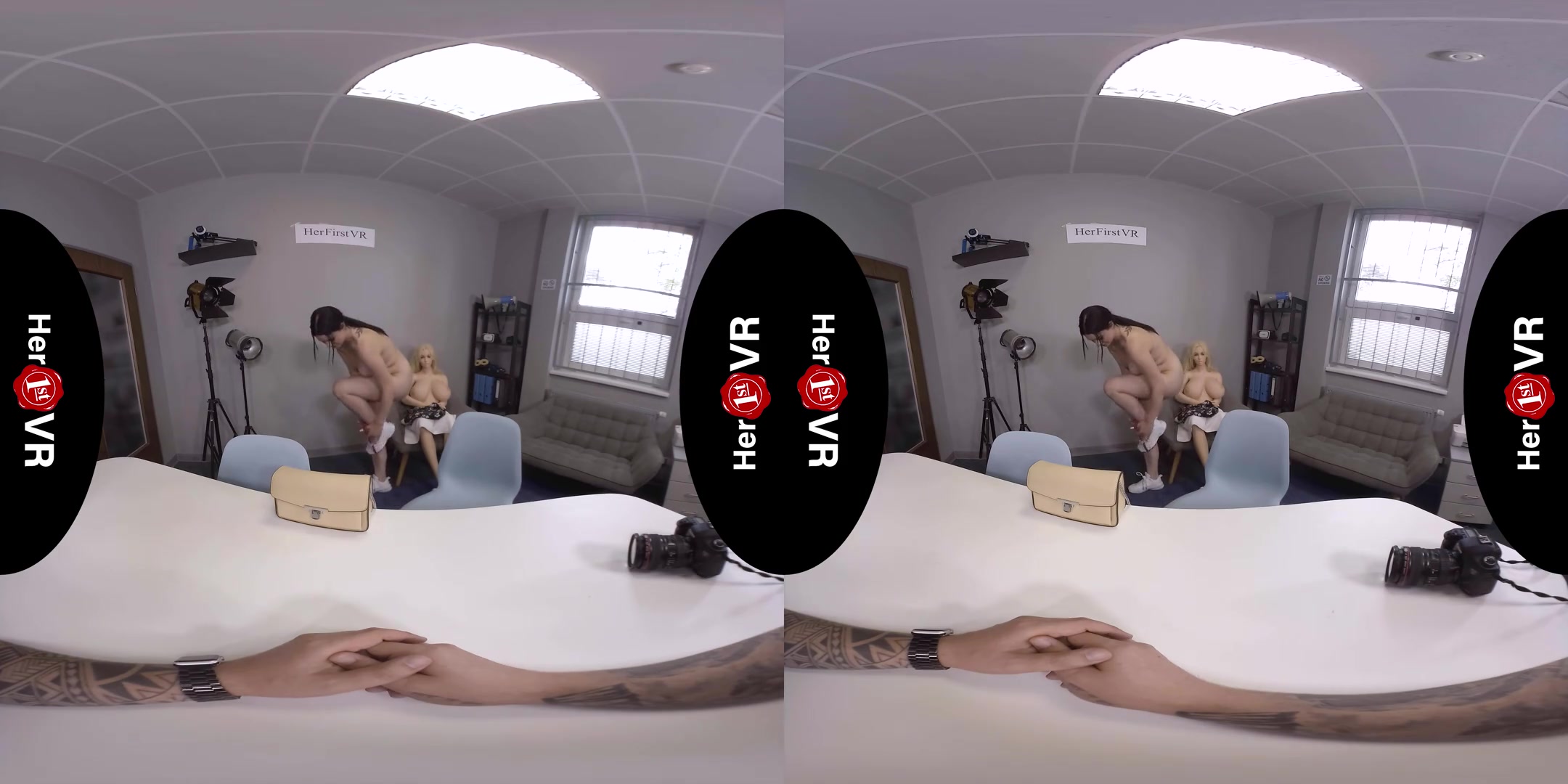 Katarina Rina - VR Casting - Thick Amateur Shaved First Time